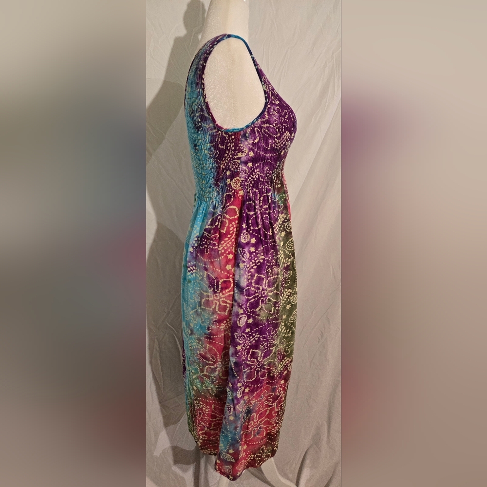 BOHO Multicolor Boho Sleeveless Women's Dress - Picture 2 of 11